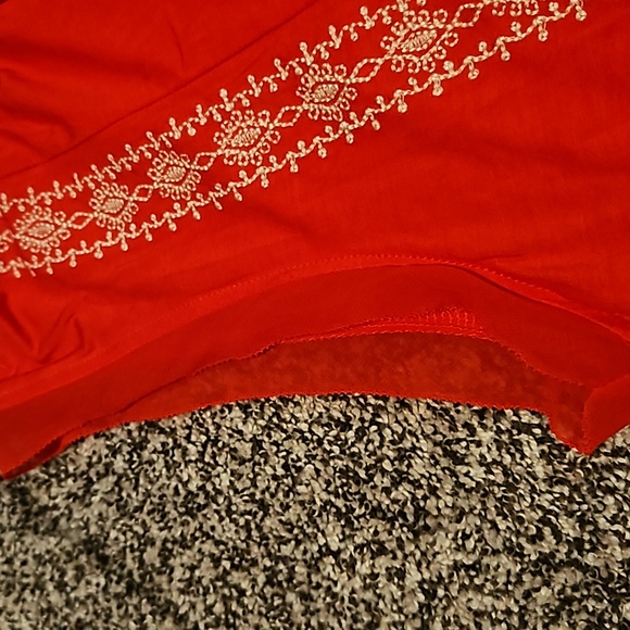 Red and white ,miss me, tank top. Women's size Small. Fun summer top. - Picture 8 of 9